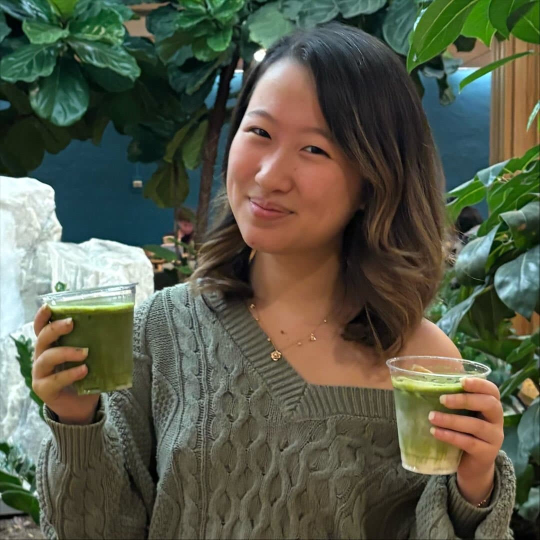 Portrait of Michelle, founder of michellen matcha